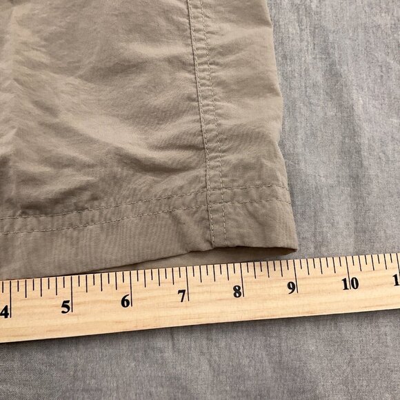 North Face Pants Men Large 34W x 32L‎ Tan Convertible Shorts Cargo Hike Nylon - Picture 11 of 14